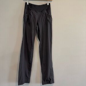 PrAna Summit Pants Black Pockets Size XS Nylon 30” Inseam Hiking
